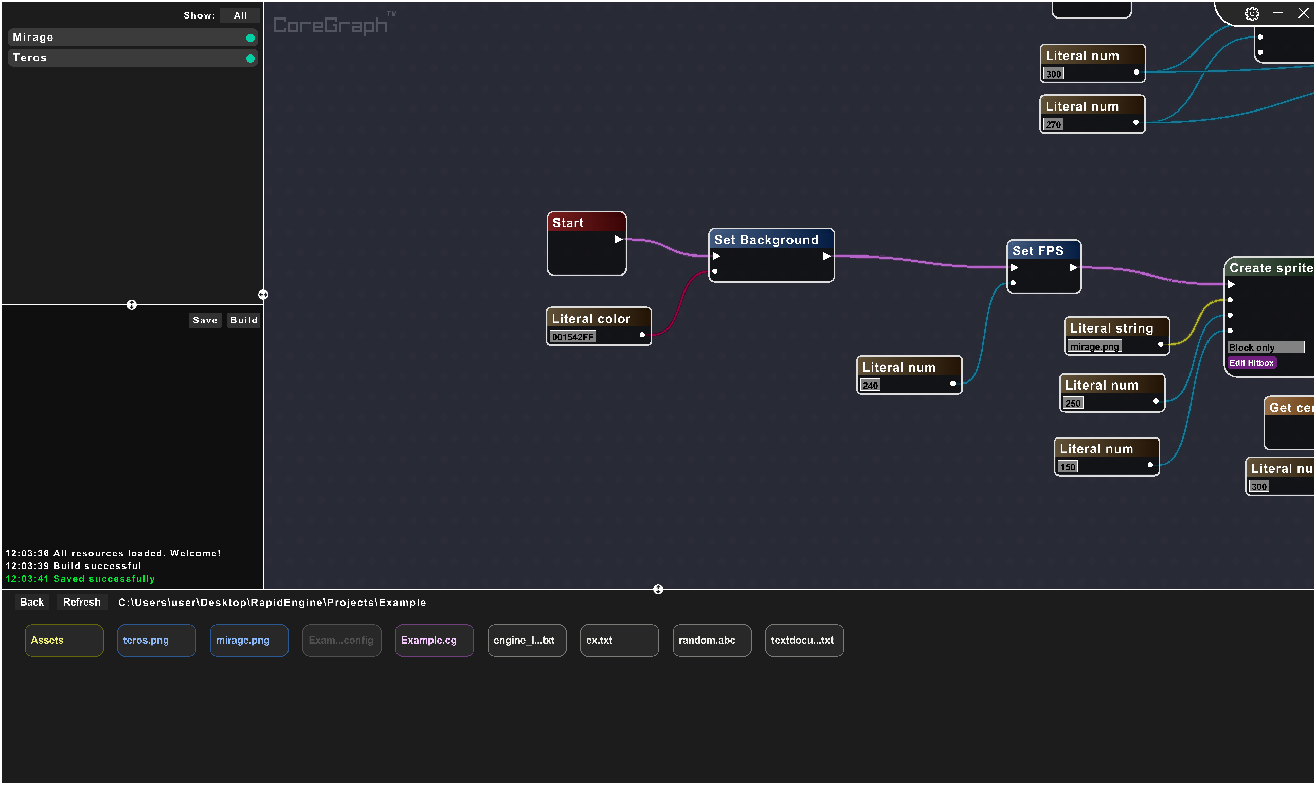 Rapid Engine editor